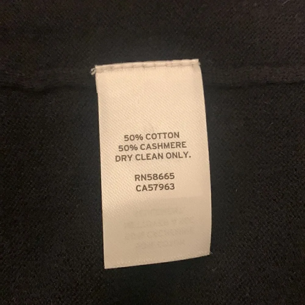 Women’s Nordstrom signature cashmere& cotton long cardigan In black size  XS NWT